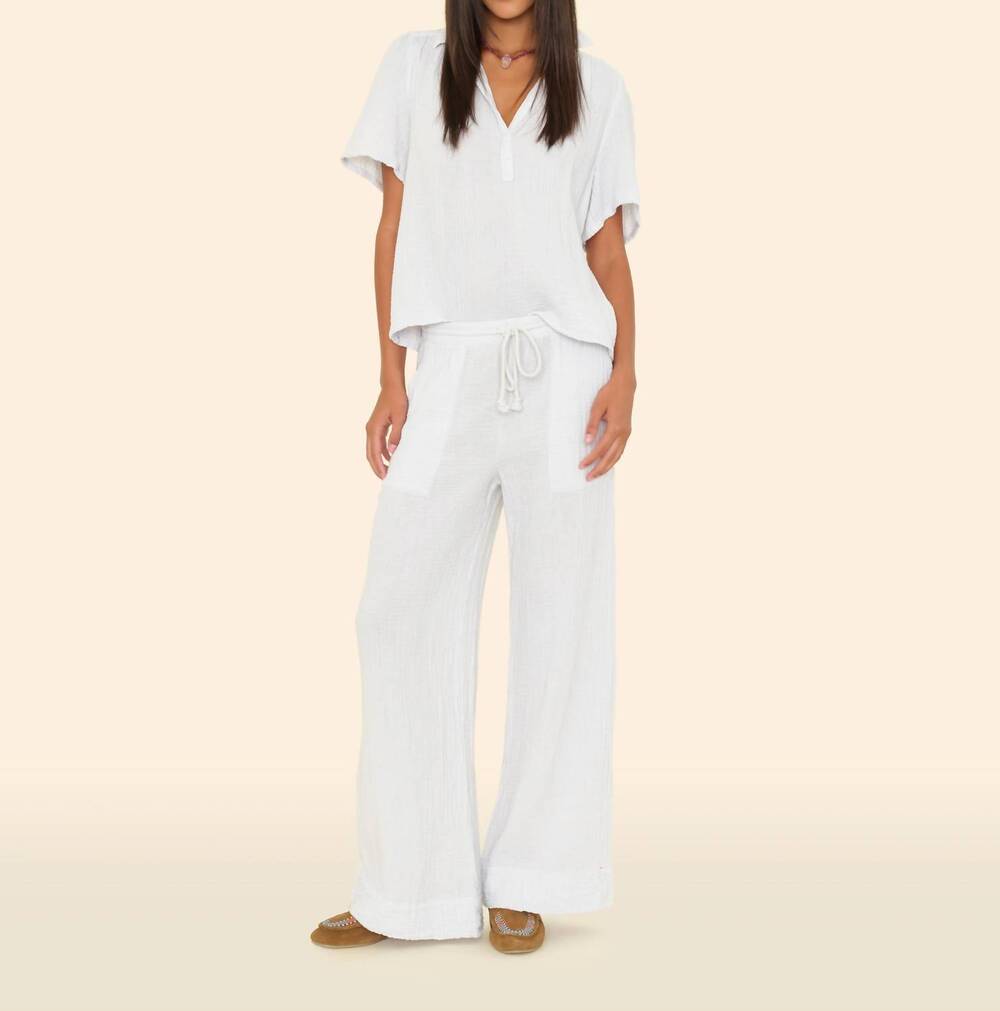 NEW XIRENA kayson wide leg pants in white